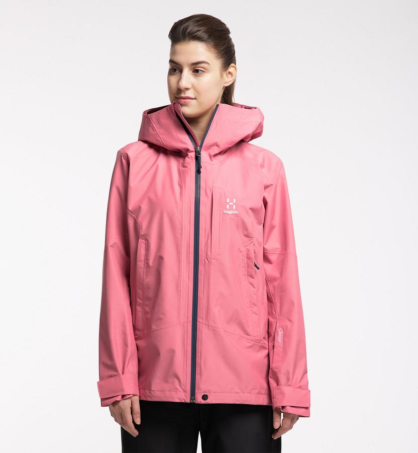 Haglöfs Womens Lumi Ski Jacket Pink New Zealand 45062JADC
